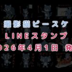 撮影猫ピースケLINEスタンプ販売開始